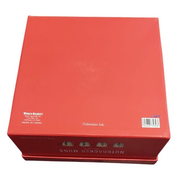 Nutcracker Mugs World Market Set Of 4 Christmas Holiday Coffee Cups 13.5 Oz - Picture 11 of 11